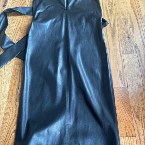 Modern Citizen Black Faux Leather Dress - Picture 3 of 4